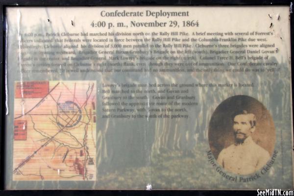 Maury: Spring Hill | Confederate Deployment 4:00 p.m., November 29, 1864