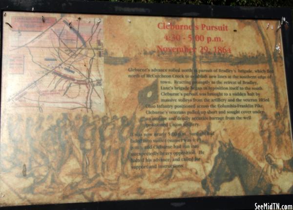 Maury: Spring Hill | Cleburne's Pursuit 4:30 - 5:00 p.m. November 29, 1864