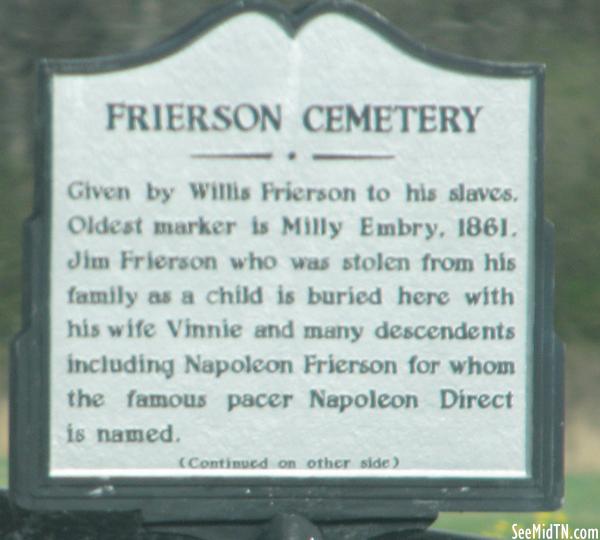 Maury: Frierson Cemetery