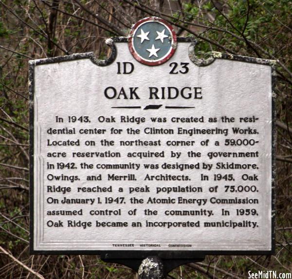 Anderson: Oak Ridge