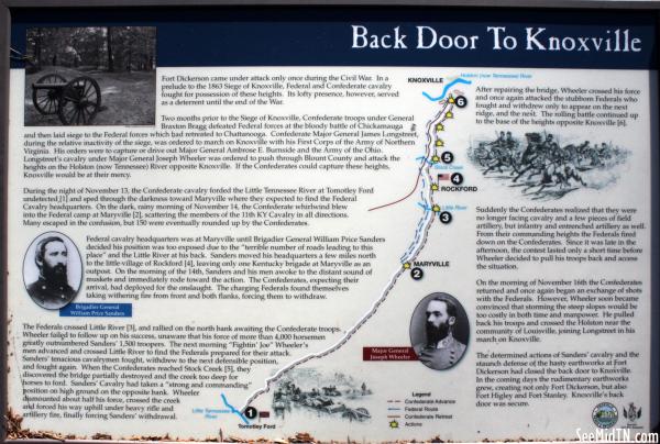 Knox: Fort Dickerson - Back Door to Knoxville
