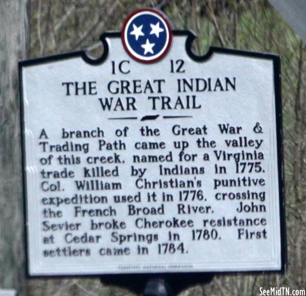 Sevier: Great Indian War Trail