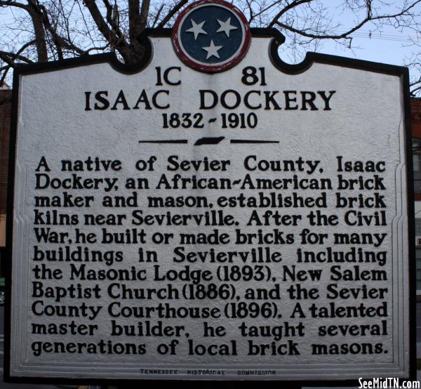 Sevier: Isaac Dockery 1832-1910