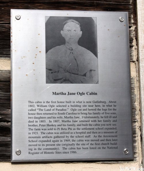 Sevier: Martha Jane Ogle Cabin