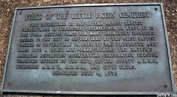 Sevier: Forks of the Little Pigeon Cemetery