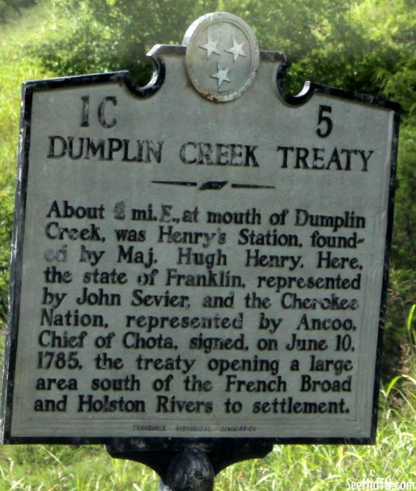 Sevier: Dumplin Creek Treaty