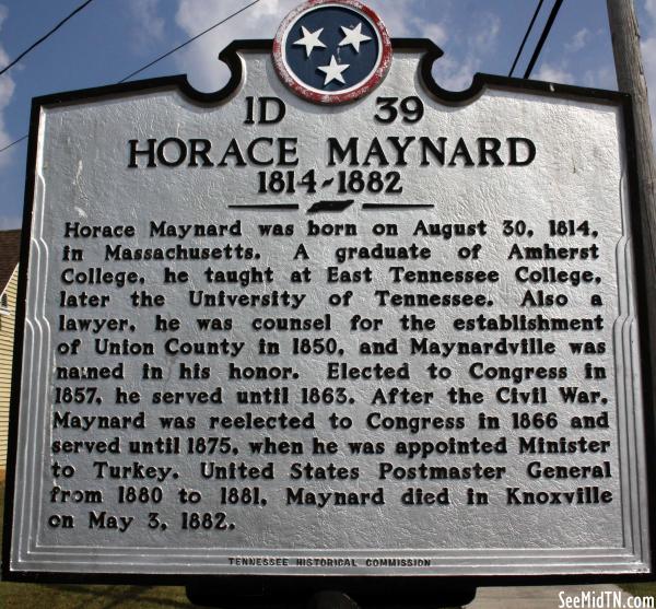 Union: Horace Maynard 1814-1882