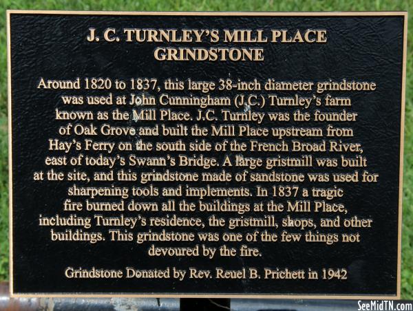 Jefferson: J.C. Turnley's Mill Place Grindstone