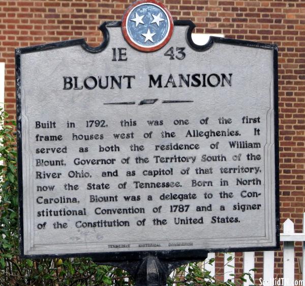 Knox: Blount Mansion