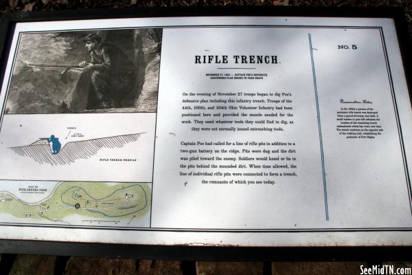 Knox: High Ground Park No. 5: Rifle Trench