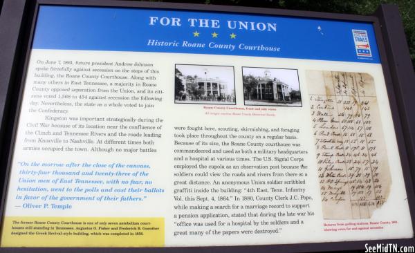 Roane: For the Union - Historic Roane County Courthouse