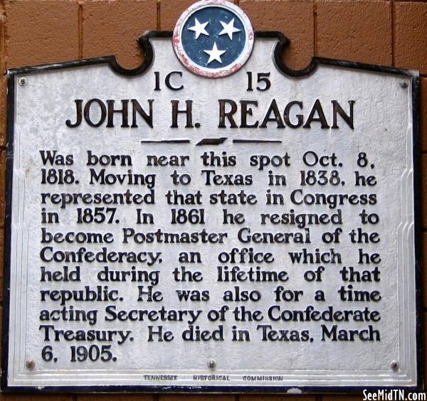 Sevier: John H Reagan