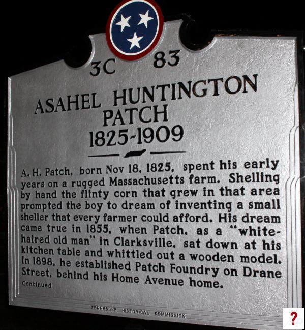 Asahel Huntington Patch 1925-1909