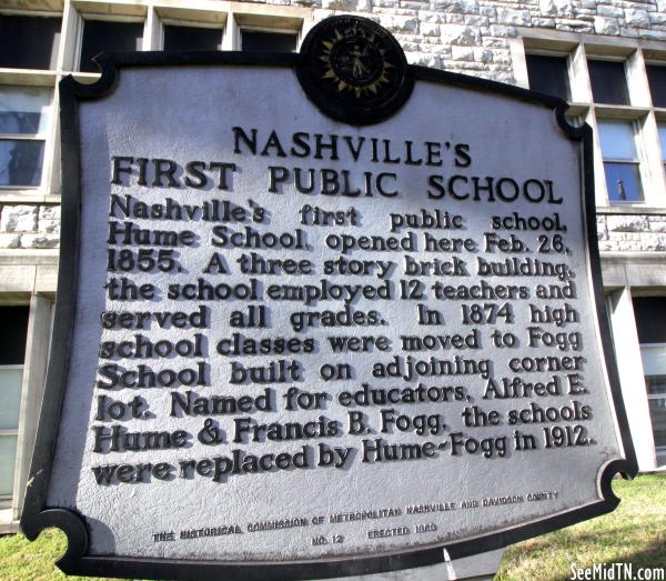 Nashville's First Public School