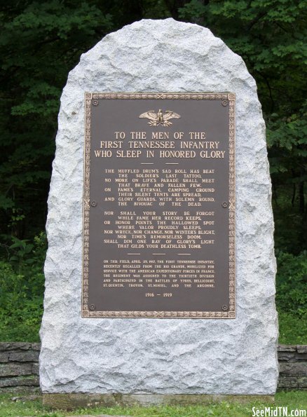 WWI First Tennessee Infantry