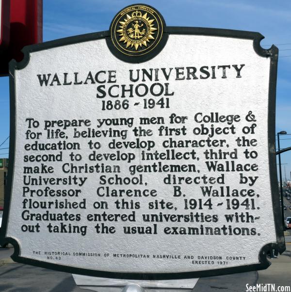 Wallace University School, 1886-1941