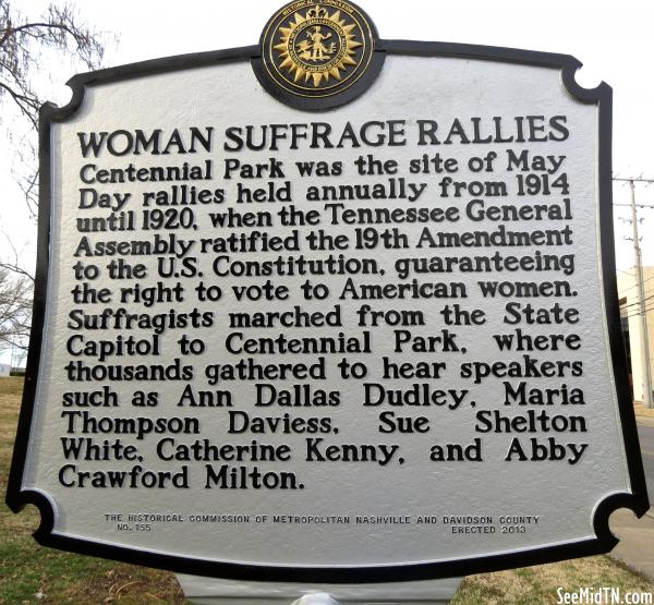 Woman Suffrage Rallies