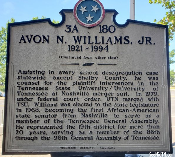 Avon N. Williams, Jr. (1921-1994) (side A)