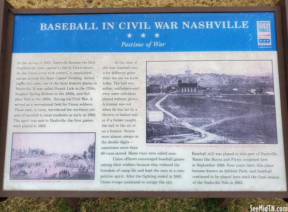 Baseball in Civil War Nashville - Pastime of War