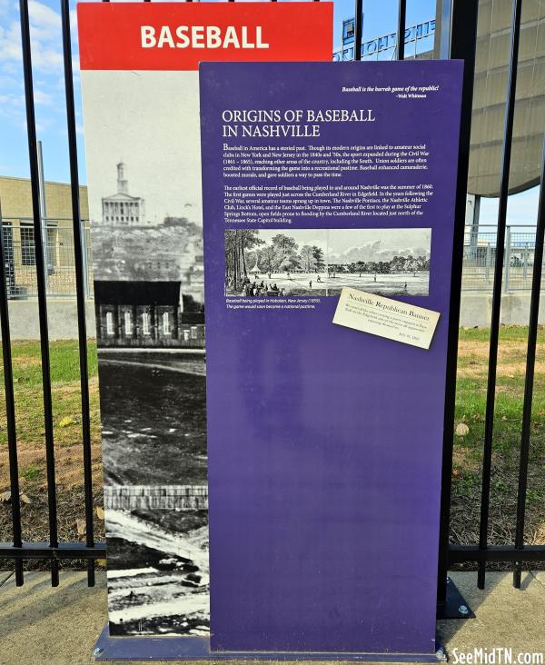 Baseball: Origins of Baseball in Nashville