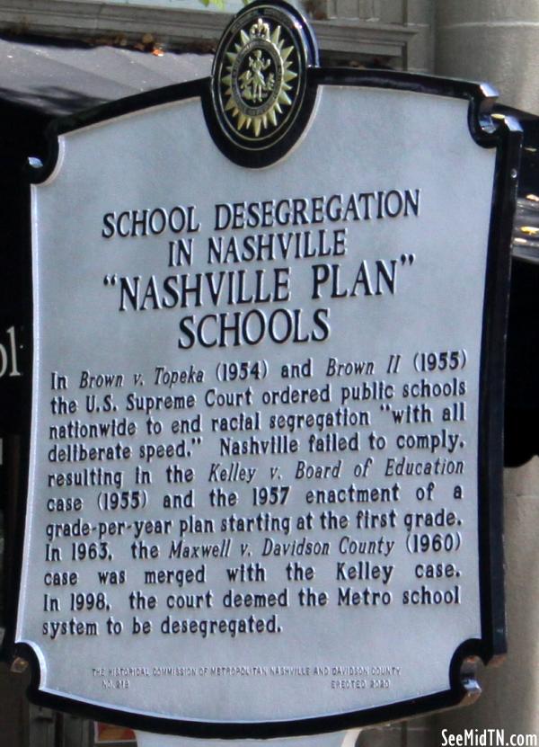 School Desegregation in Nashville - "Nashville Plan" Schools