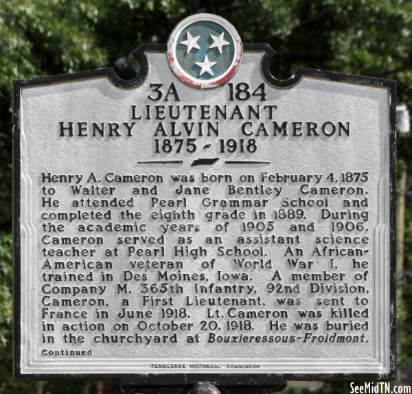 Lieutenant Henry Alvin Cameron 1875-1918