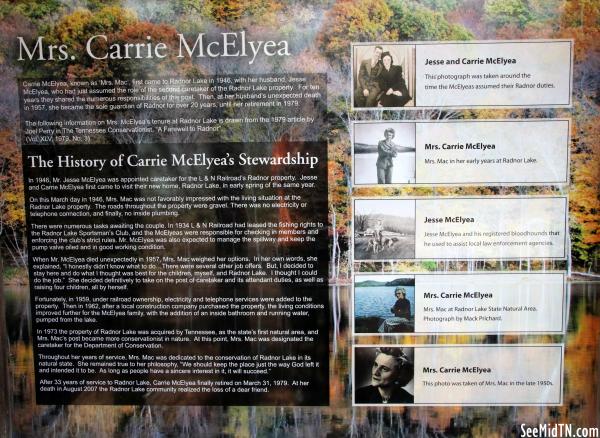 Radnor Lake: Mrs. Carrie McElyea