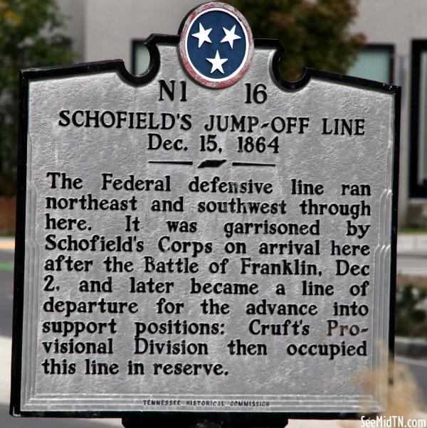 Schofield's Jump-Off Line | Dec. 15, 1864