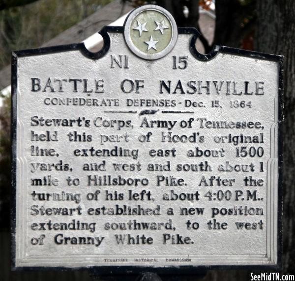 Battle of Nashville | Confederate Defenses - Dec. 15, 1864