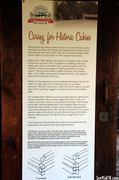 TN AG Museum: Caring for Historic Cabins