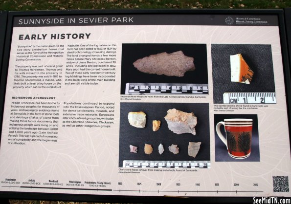 Sunnyside in Sevier Park: Early History