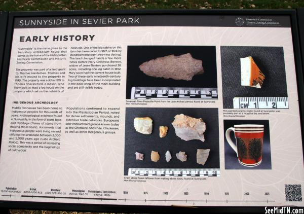 Sunnyside in Sevier Park: Early History