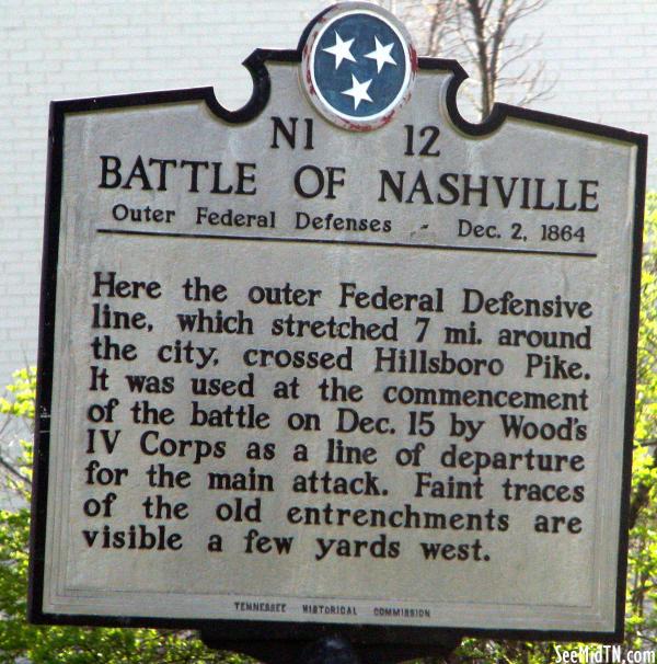 Battle of Nashville - Outer Federal Defenses