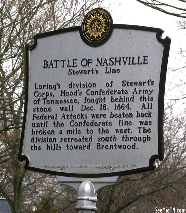 Battle of Nashville - Stewart's Line