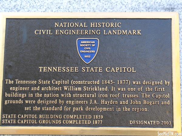 Tennessee State Capitol Civil Engineering Landmark