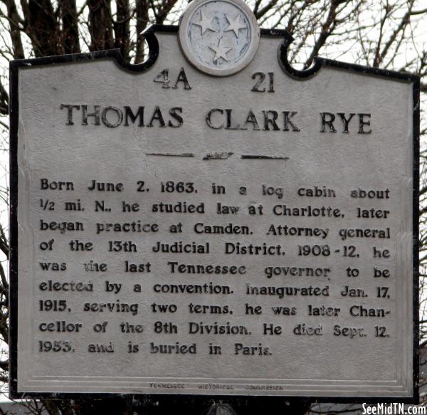 Benton: Thomas Clark Rye