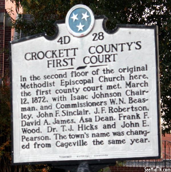 Crockett: County's First Court