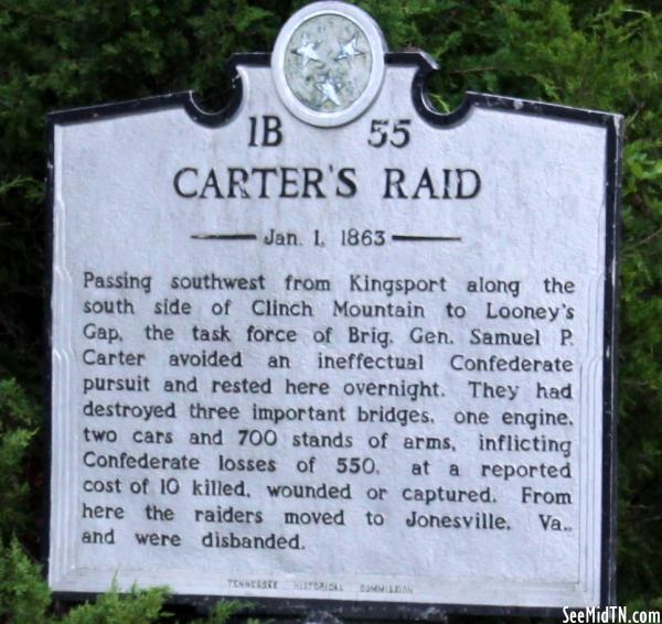Carter's Raid Jan. 1, 1863