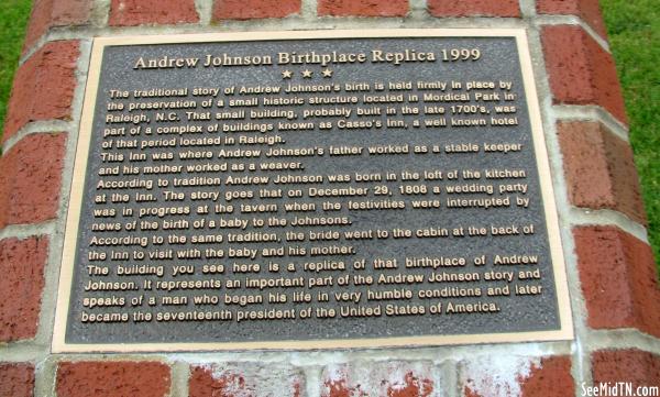 Greene: Andrew Johnson Birthplace Replica