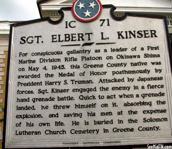 Greene: Sgt. Elbert L. Kinsler