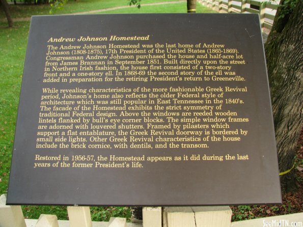 Greene: Andrew Johnson Homstead