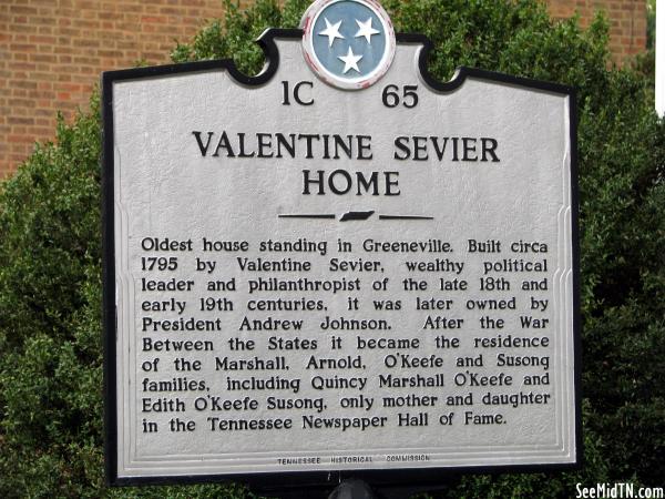 Greene: Valentine Sevier Home