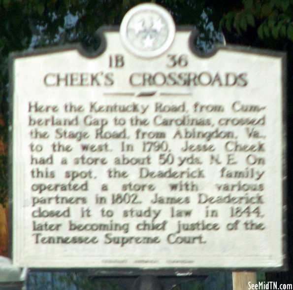 Hamblen: Cheek's Crossroads