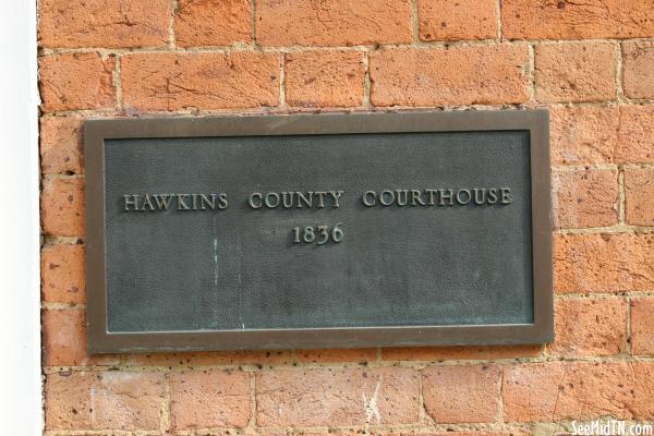 Hawkins: County Courthouse 1836