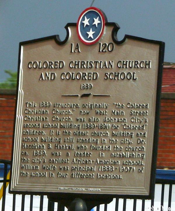 Washington: colored Christian Church and Colored School