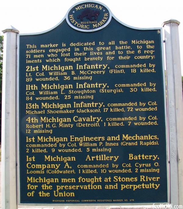 Stones River: Michigan (back)