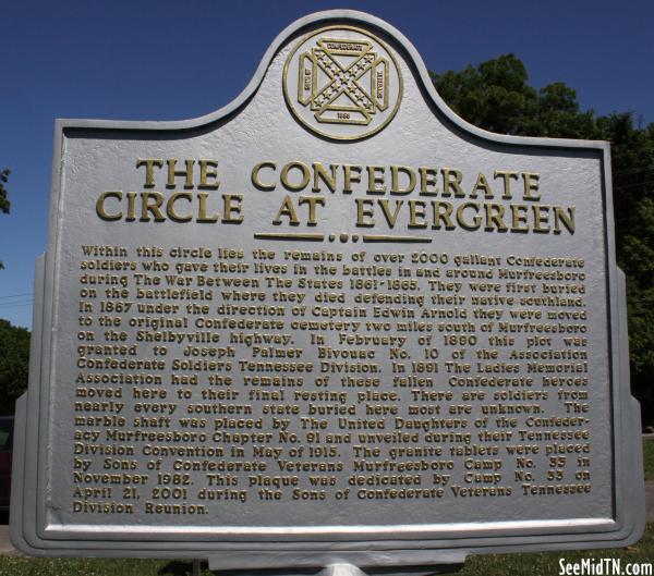 Confederate Circle at Evergreen