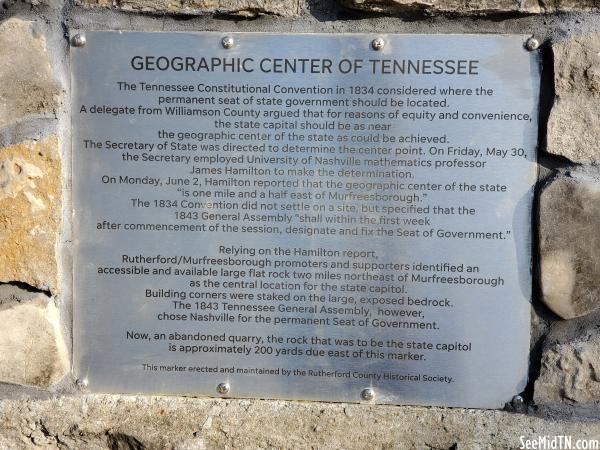 Geographic Center of Tennessee
