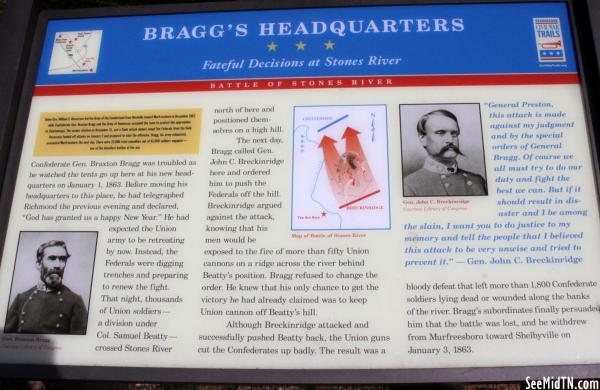 Bragg's Headquarters | Fateful Decisions at Stones River