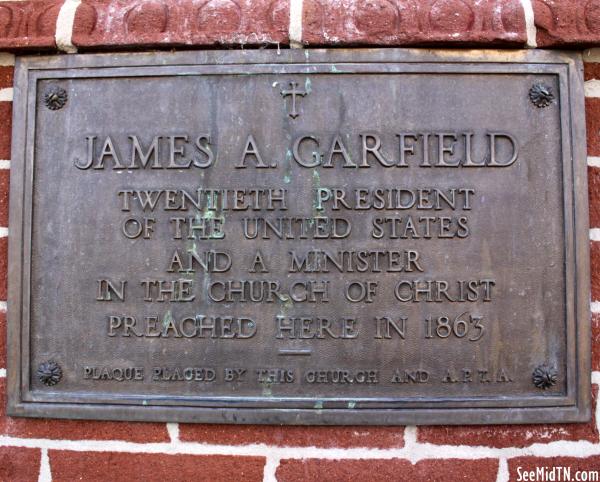 James A. Garfield Preached Here